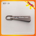 MZP19 Hign calidad metal negro cremallera / Custom cremallera tirador / cremallera deslizante